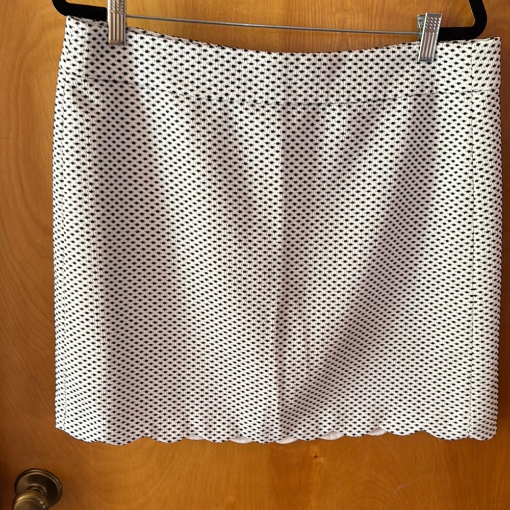 White Skirt with Black Detail